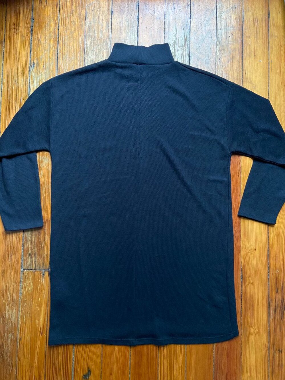 Zara mock neck sweater tunic - black - size L